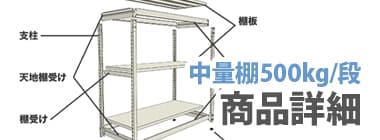 中量棚500kg/段：商品詳細